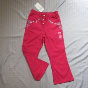 Gymboree Girls Pants w/Embroidered Wildflowers  Size 5   NWT